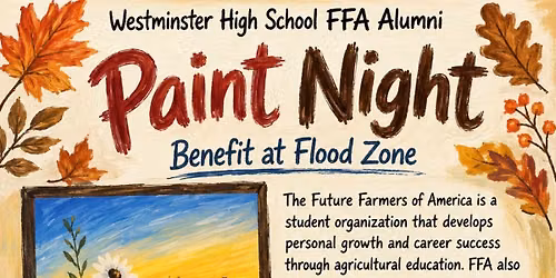 FFA Fall Sunrise PAINT NIGHT BENEFIT