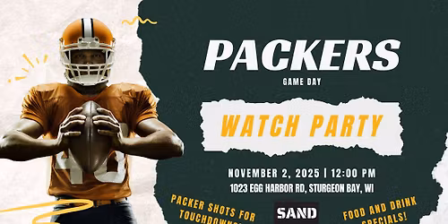 Packers Vs Panthers Game Day Watch Party