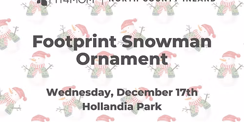 Footprint Snowman Ornaments