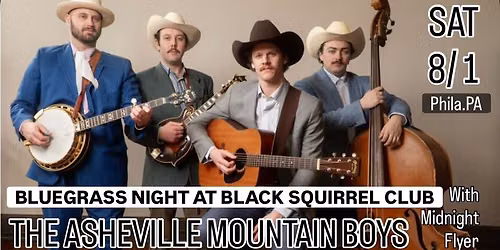 The Asheville Mountain Boys (with Midnight Flyer) - Bluegrass night at Black Squirrel Club -