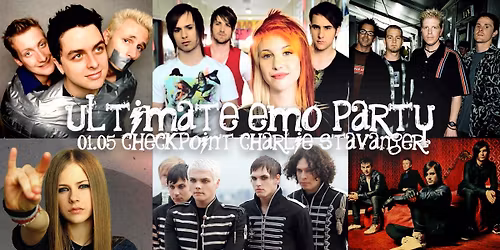 UTSOLGT! Ultimate Emo Party Stavanger \/ 1.05 Checkpoint Charlie