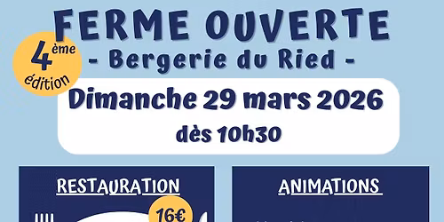 Ferme ouverte - P\u00e2ques 2026