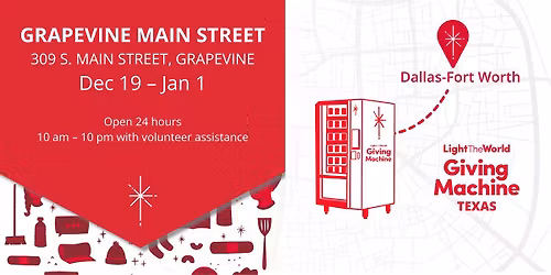 Giving Machine at Grapevine Main Street