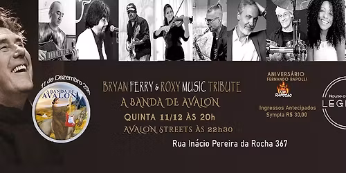 Tributo a Bryan Ferry & Roxy Music - A Banda de Avalon