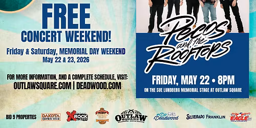 Summer Kickstart Free Concert Weekend w\/PECOS & the ROOFTOPS!