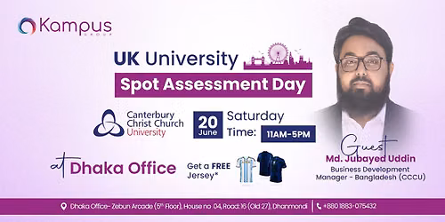 Canterbury Christ Church University (UK) Spot Assessment Day | Kampus Group Dhaka Office