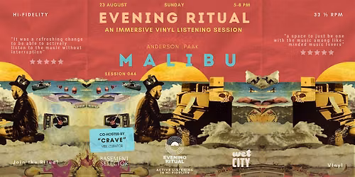 ANDERSON .PAAK - Evening Ritual - Vinyl Listening Session