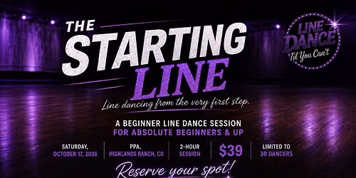 The Starting Line: A Beginner Line Dance Session
