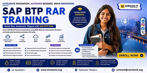 SAP BTP RAR Training in Hyderabad at Version IT | Free Demo Session