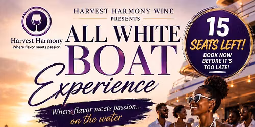 Boat cruise All white party with Harvest Harmony