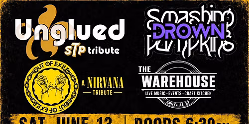 Unglued, Drown and Out of Exile LIVE at the Warehouse