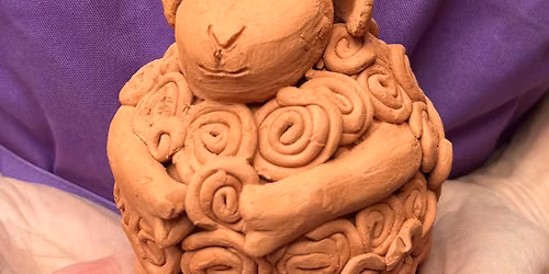 Pottery at The Lion, Clifton Wood, Bristol Tuesday 4th August. Making Larry the Lamb