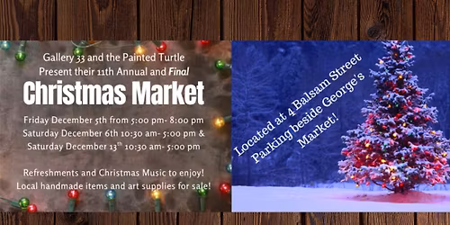 "Christmas Art Market" \ud83c\udf84\ud83c\udf85 11th Annual and Final One!