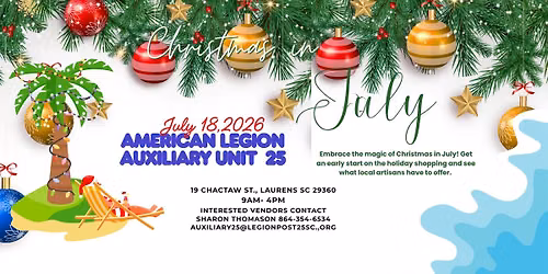 \ud83c\udf84\u2600\ufe0f Christmas in July Merchant & Artisan Showcase \u2600\ufe0f\ud83c\udf84