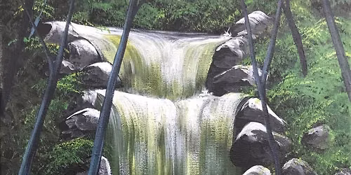 Paint 'Emerald Falls' in Gloucester with Brush Party with Kirsty
