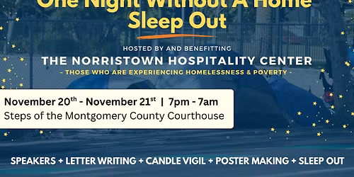 "One Night Without a Home" Sleep Out 2025