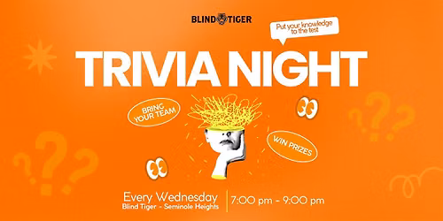 Team Trivia Wednesdays @ Blind Tiger
