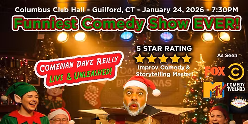 Comedy Show Tickets Gift Idea for January 24 2026 show in CT!