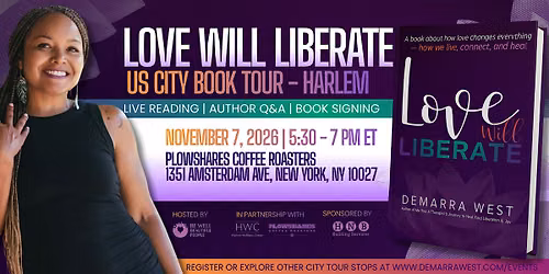 Love Will Liberate US Book Tour - New York City