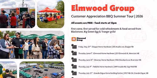 Elmwood Group Customer Appreciation BBQ Summer Tour 2026