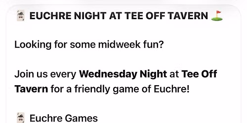 Euchre Night