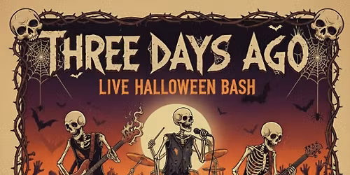 Boomerangs Official Halloween Party!  Three Days Ago Band  *NO COVER*