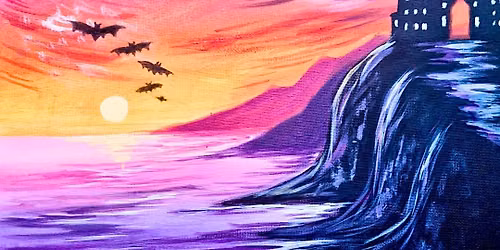 Sip & Paint at Porto Lounge Fishponds, Bristol - "Mystic Castle"