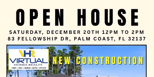OPEN HOUSE - NEW CONSTRUCTION IN PALM HARBOR!