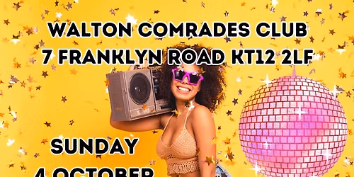 SURREY SOUL SENSATION ARE BACK AT WALTON COMRADES