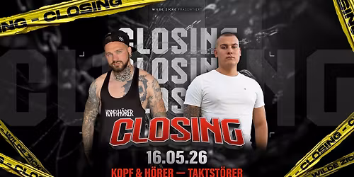 \ud83d\udc10\ud83d\udda4Zicke CLOSING w\/ Taktst\u00f6rer & Kopf&H\u00f6rer\ud83d\udda4\ud83d\udc10 | SA. 16. Mai | Wilde Zicke Egeln
