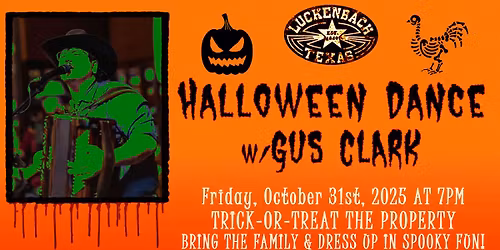 Free Halloween Dance w\/Gus Clark
