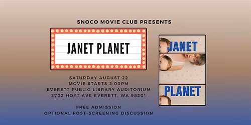Movie Screening & Discussion - Janet Planet (2023)
