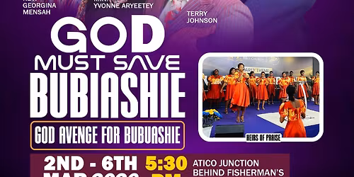 GOD MUST SAVE BUBIASHIE