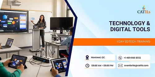 Technology & Digital Tools: 1 Day EdTech Training in Montreal
