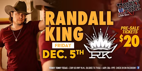 Randall King Live @ Honky Tonk Texas