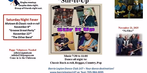 Barrie Legion Social Fridays - Stir-It-Up