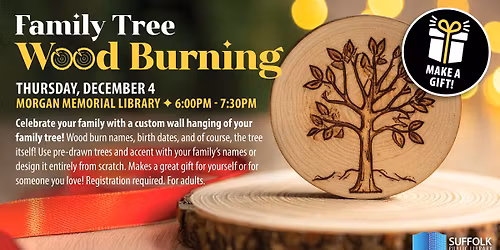 Family Tree Wood Burning