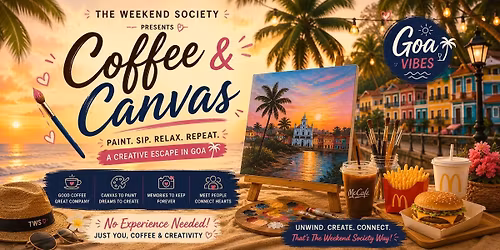 Coffee & Canvas - By weekend society (with meals)