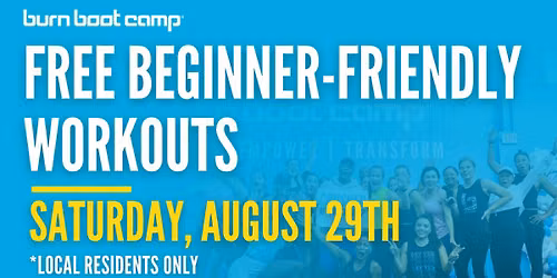 BEGINNER-FRIENDLY CAMP | FREE AT BURN BOOT CAMP