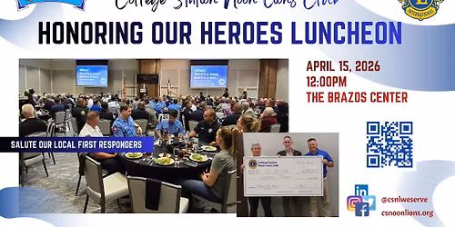 Honoring Our Heroes Luncheon 2026