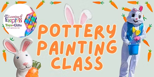 Pop Up Easter Bunny Pottery Painting Event