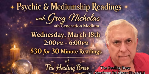 \u2728 Psychic & Mediumship Readings with Greg Nicholas \u2728