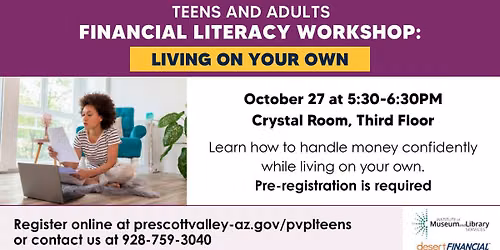 Financial Literacy Workshop: Living On Your Own (Teens and Adults)