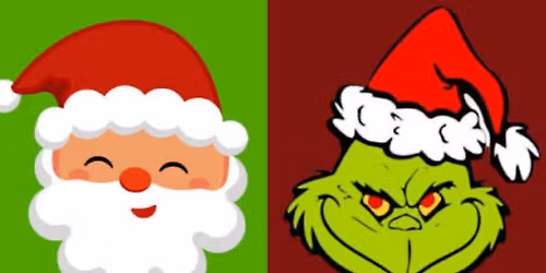 Annual Santa and Grinch visit with DIY cookie box!