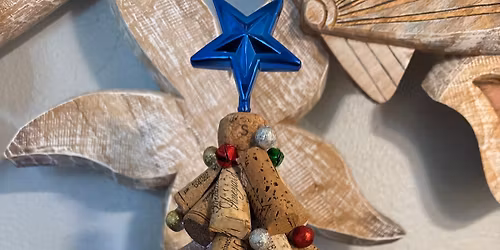 Lighted Wine Cork Christmas Tree