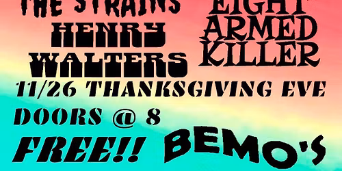 Thanksgiving Eve at Bemo's Bar