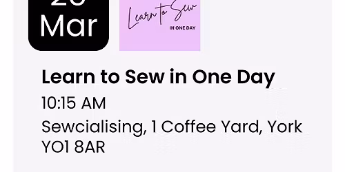 Learn To Sew In One Day