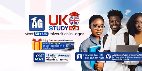 UK Study Fair 2026 - Meet 50+ UK Universities in Lagos!\ud83c\uddec\ud83c\udde7