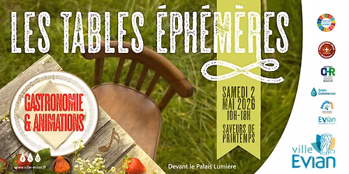 Les tables \u00e9ph\u00e9m\u00e8res saveurs de printemps