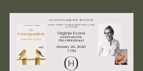 A Conversation with Virginia Evans at Hummingbird Books